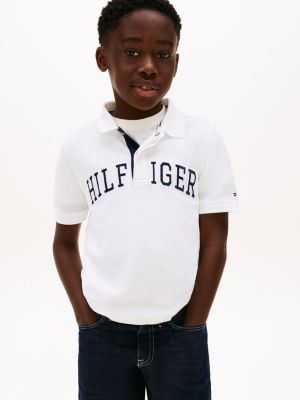 Kids' Hilfiger Graphic Polo, White