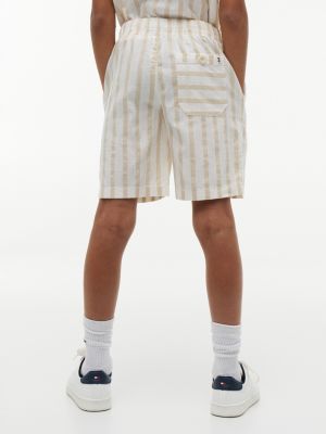 Детские брюки Tommy Hilfiger Kids' Relaxed Striped Linen-Blend Short — фото 4