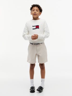 Детские брюки Tommy Hilfiger Kids' Belted Baggy Stretch Chino Short — фото 2