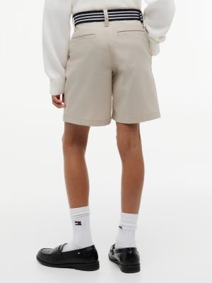 Детские брюки Tommy Hilfiger Kids' Belted Baggy Stretch Chino Short — фото 4