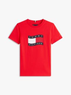 Kids' Wavy Flag T-Shirt — Rapid Red 5