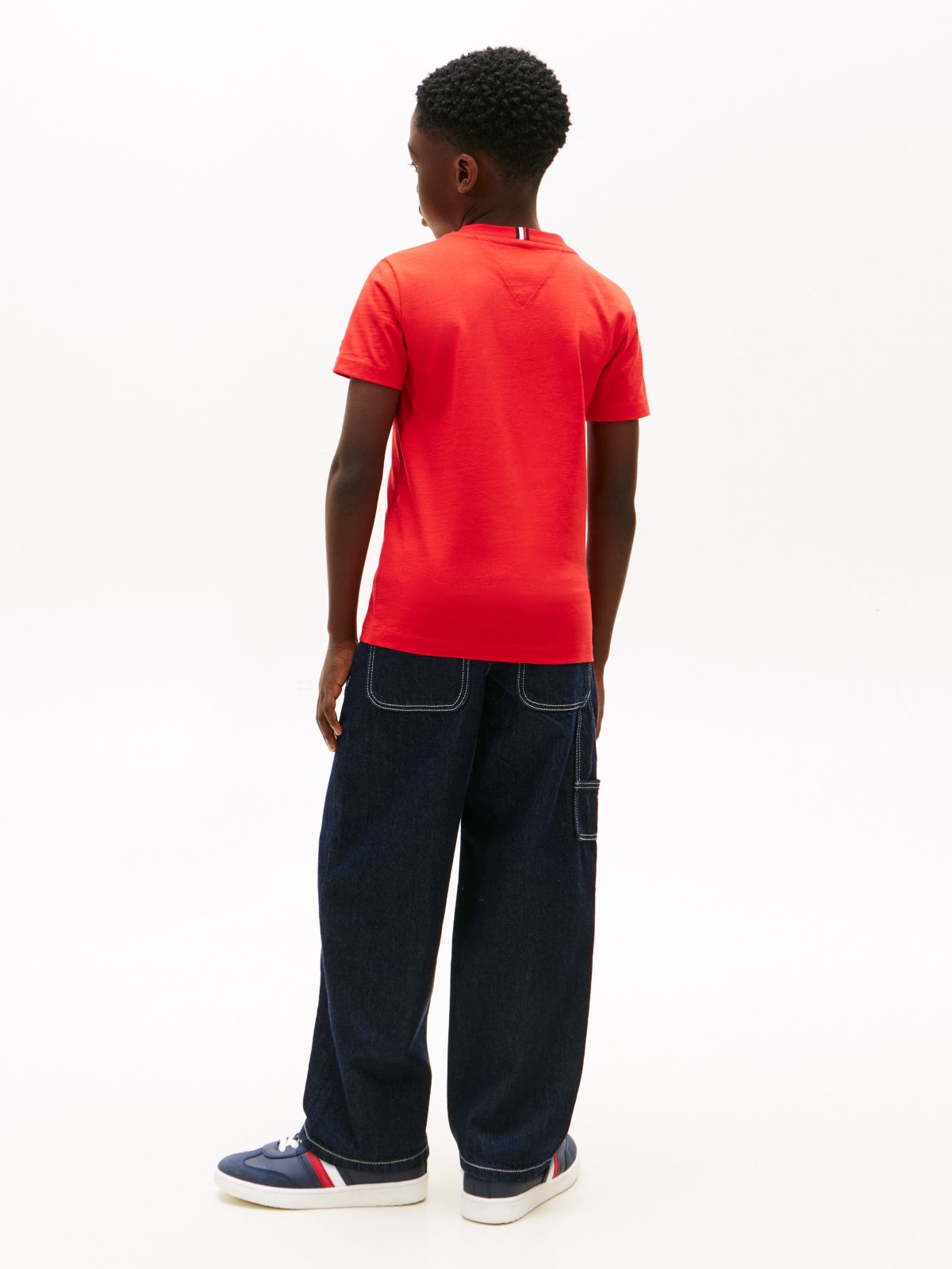 Kids' Wavy Flag T-Shirt — Rapid Red