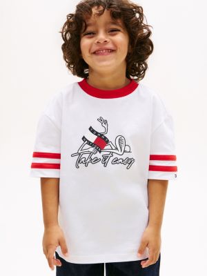 Kids' Wavy Flag Graphic T-Shirt