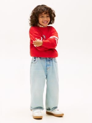 Kids' Wide Leg Jean, Denim Blue