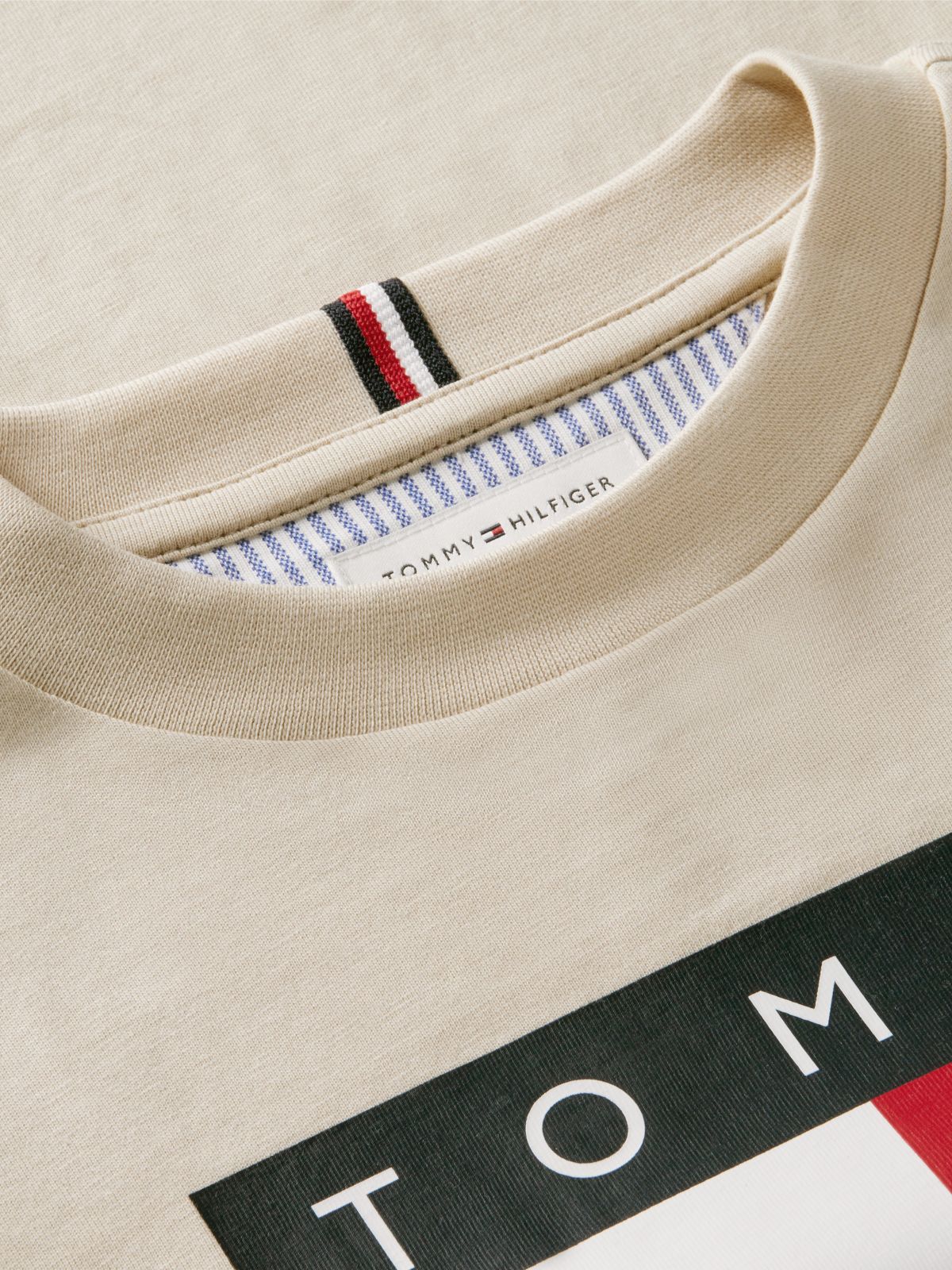 Kids' Big Flag Logo T-Shirt — Classic Beige