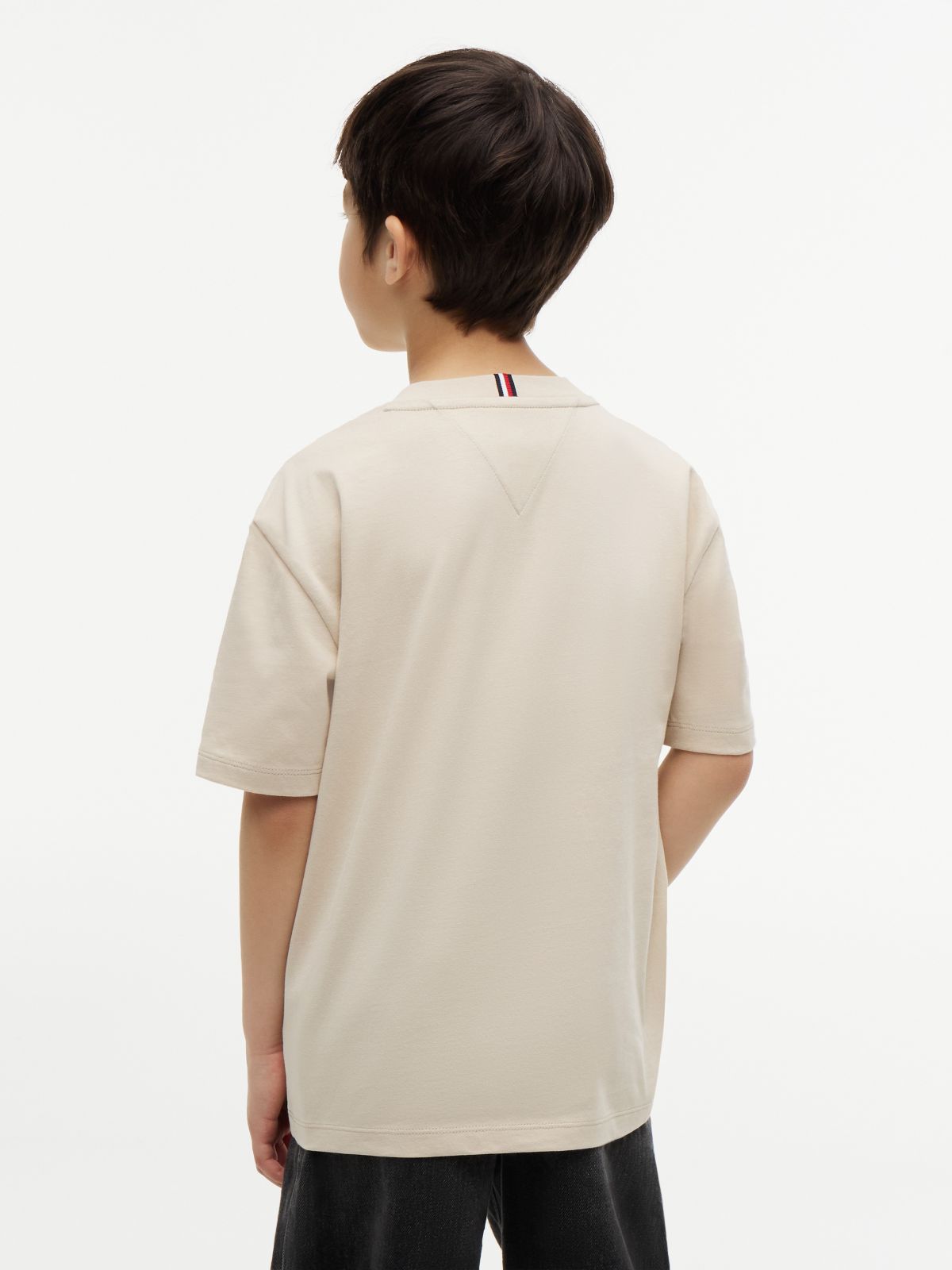 Kids' Big Flag Logo T-Shirt — Classic Beige