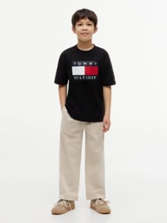Kids' Big Flag Logo T-Shirt — Black 2