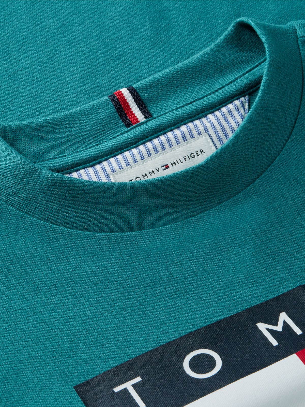 Kids' Big Flag Logo T-Shirt — Platinum Teal