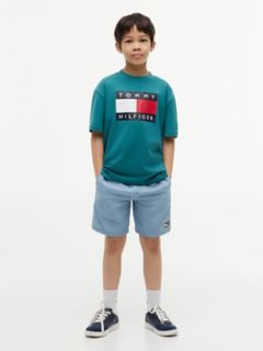 Kids' Big Flag Logo T-Shirt — Platinum Teal 2