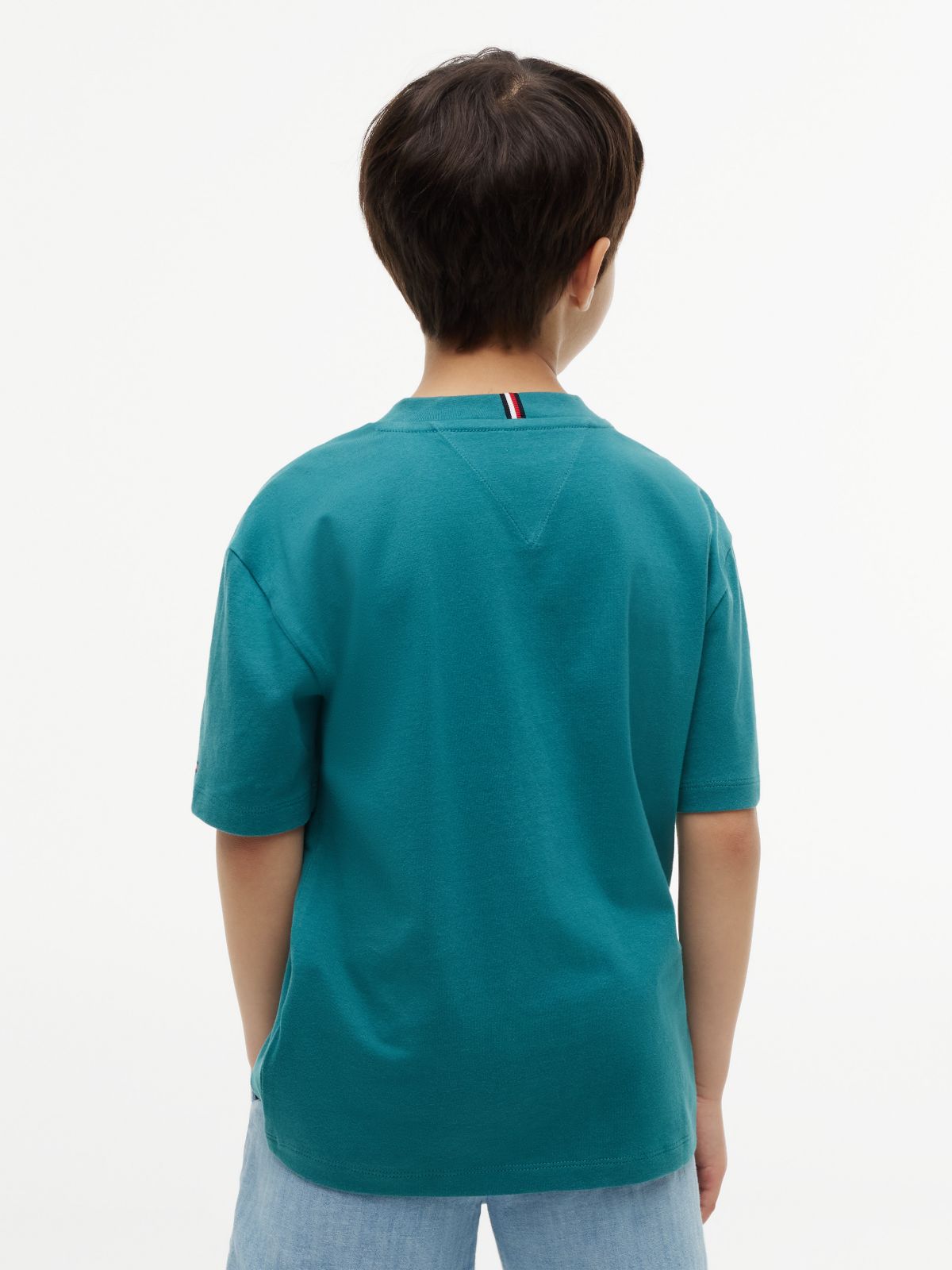Kids' Big Flag Logo T-Shirt — Platinum Teal