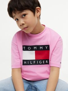 Kids' Big Flag Logo T-Shirt — Pink Daisy 3