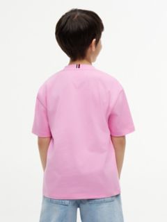 Kids' Big Flag Logo T-Shirt — Pink Daisy 4