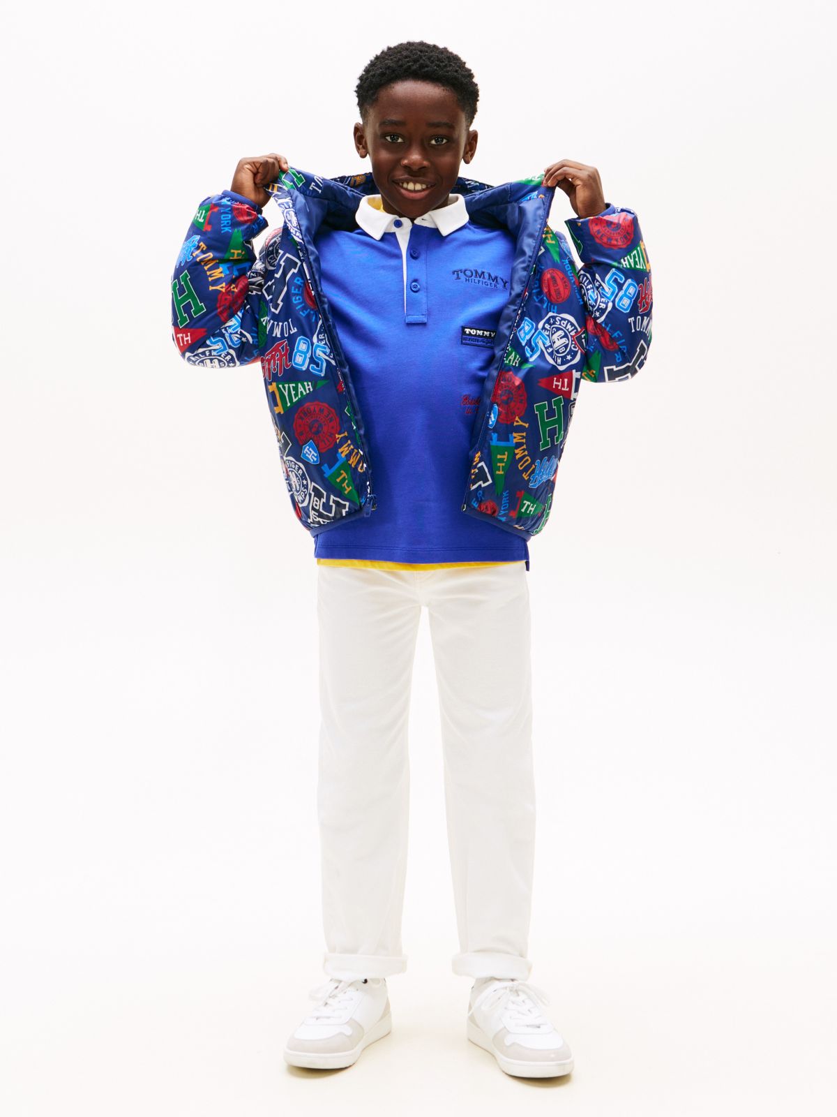 Kids' Baggy Jean — White