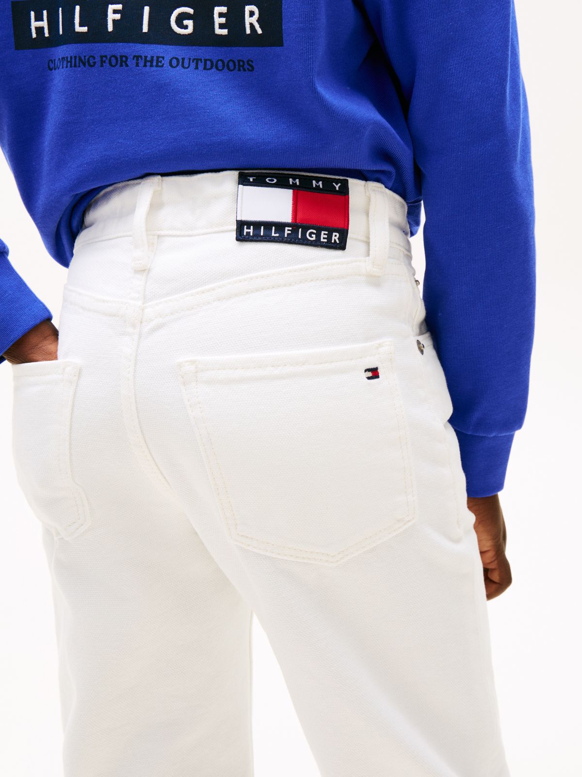 Kids' Baggy Jean — White