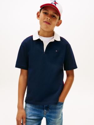 Kids' Colorblock Rugby Polo