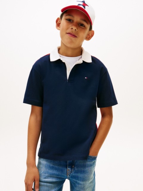 Детские свитеры Tommy Hilfiger Kids' Colorblock Rugby Polo