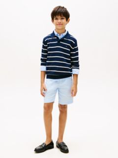 Kids' Linen-Blend Short — Sweet Blue 2