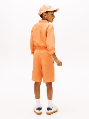 Детские брюки Tommy Hilfiger Kids' Linen-Blend Short — фото 4