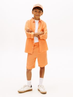 Kids' Linen-Blend Short, Faded Sun Kiss