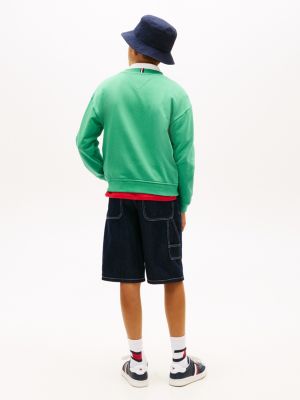 Детские худи Tommy Hilfiger Kids' Varsity Logo Sweatshirt — фото 4