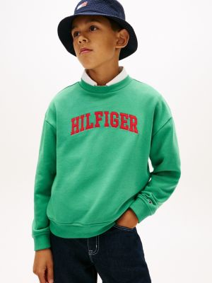 Kids' Varsity Logo Sweatshirt, Bahama Green