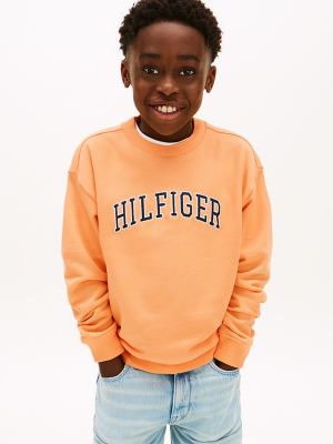 Kids' Varsity Logo Sweatshirt, Faded Sun Kiss