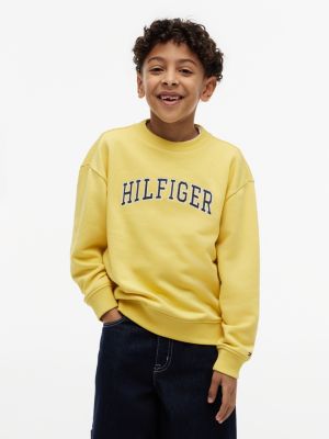 Kids' Varsity Logo Sweatshirt, Yellow Dahlia