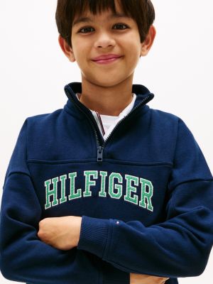 Детские худи Tommy Hilfiger Kids' Varsity Quarter-Zip Sweatshirt — фото 2