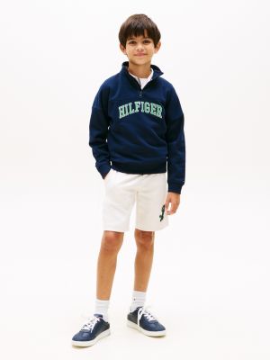 Детские худи Tommy Hilfiger Kids' Varsity Quarter-Zip Sweatshirt — фото 3