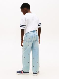 Kids' Allover Wavy Flag Logo Baggy Jean — Critterwavyflags 5