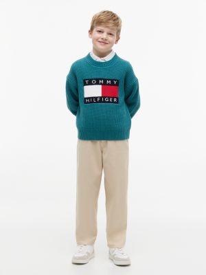 Детские брюки Tommy Hilfiger Kids' Herringbone Barrel Pant — фото 2