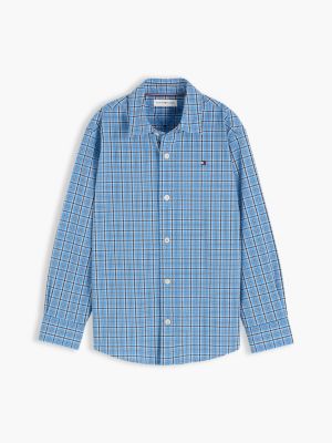 Детские рубашки Tommy Hilfiger Check Print Stretch Poplin Shirt — фото 5