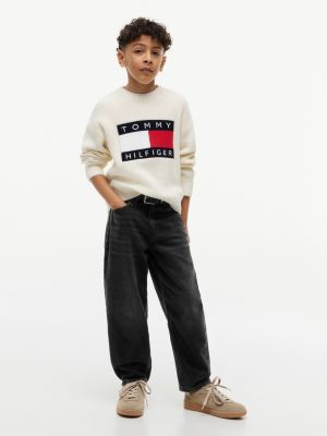 Детские джинсы Tommy Hilfiger Kids' Black Wash Barrel Jean — фото 2