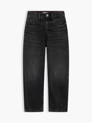 Детские джинсы Tommy Hilfiger Kids' Black Wash Barrel Jean — фото 5