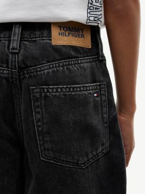 Детские джинсы Tommy Hilfiger Kids' Black Wash Barrel Jean — фото 3