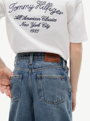 Детские джинсы Tommy Hilfiger Kids' Medium Wash Distressed Barrel Jean — фото 3