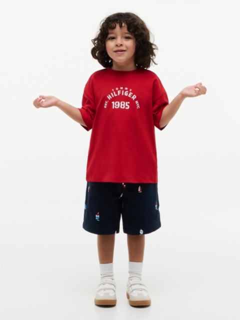 Детские брюки Tommy Hilfiger Kids' Nautical Logo T-Shirt & Short Set
