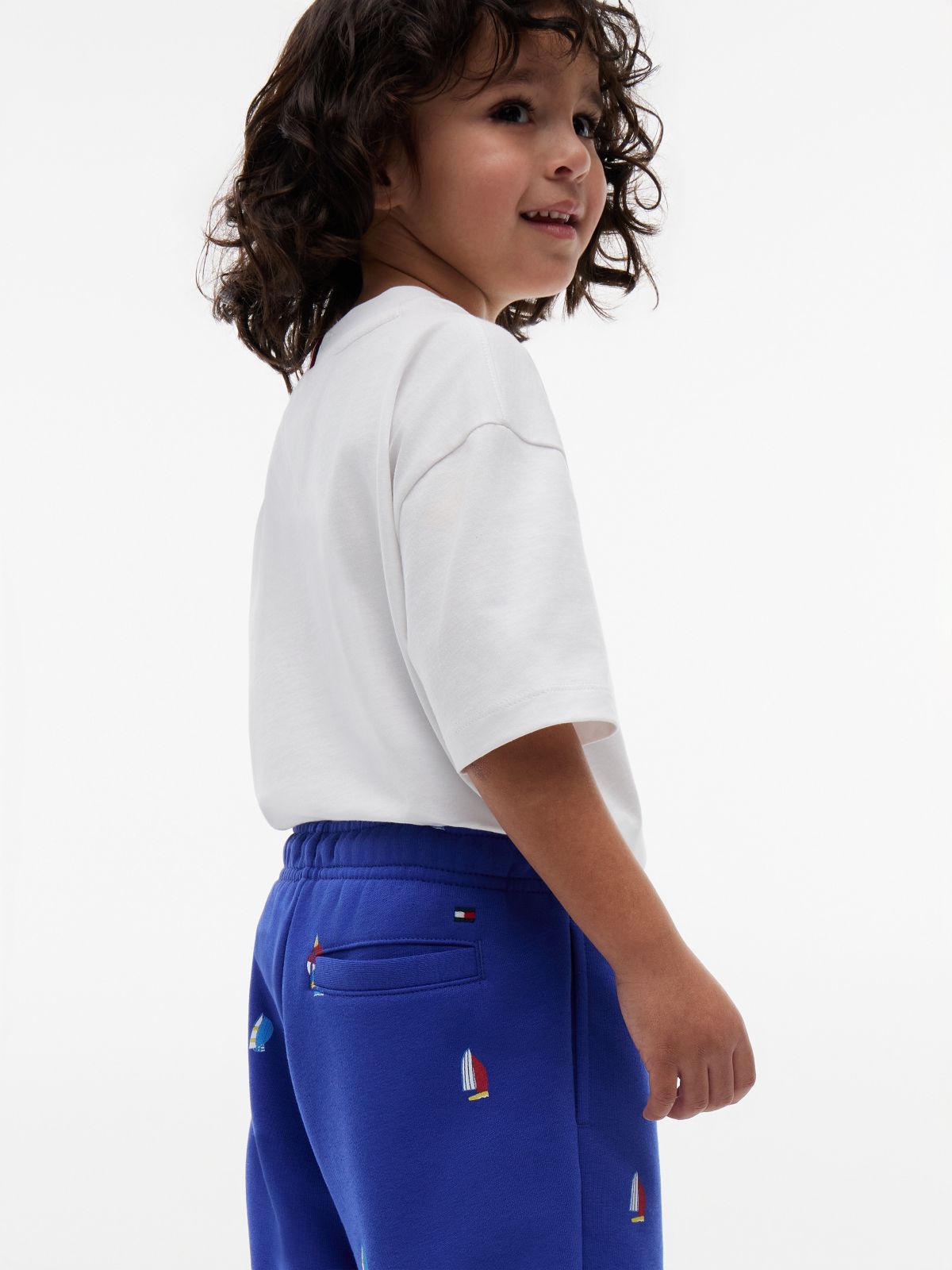 Kids' Nautical Logo T-Shirt & Short Set — White