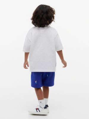 Детский комплект Tommy Hilfiger Nautical Logo T-Shirt & Short Set, цвет: Белый — фото 4