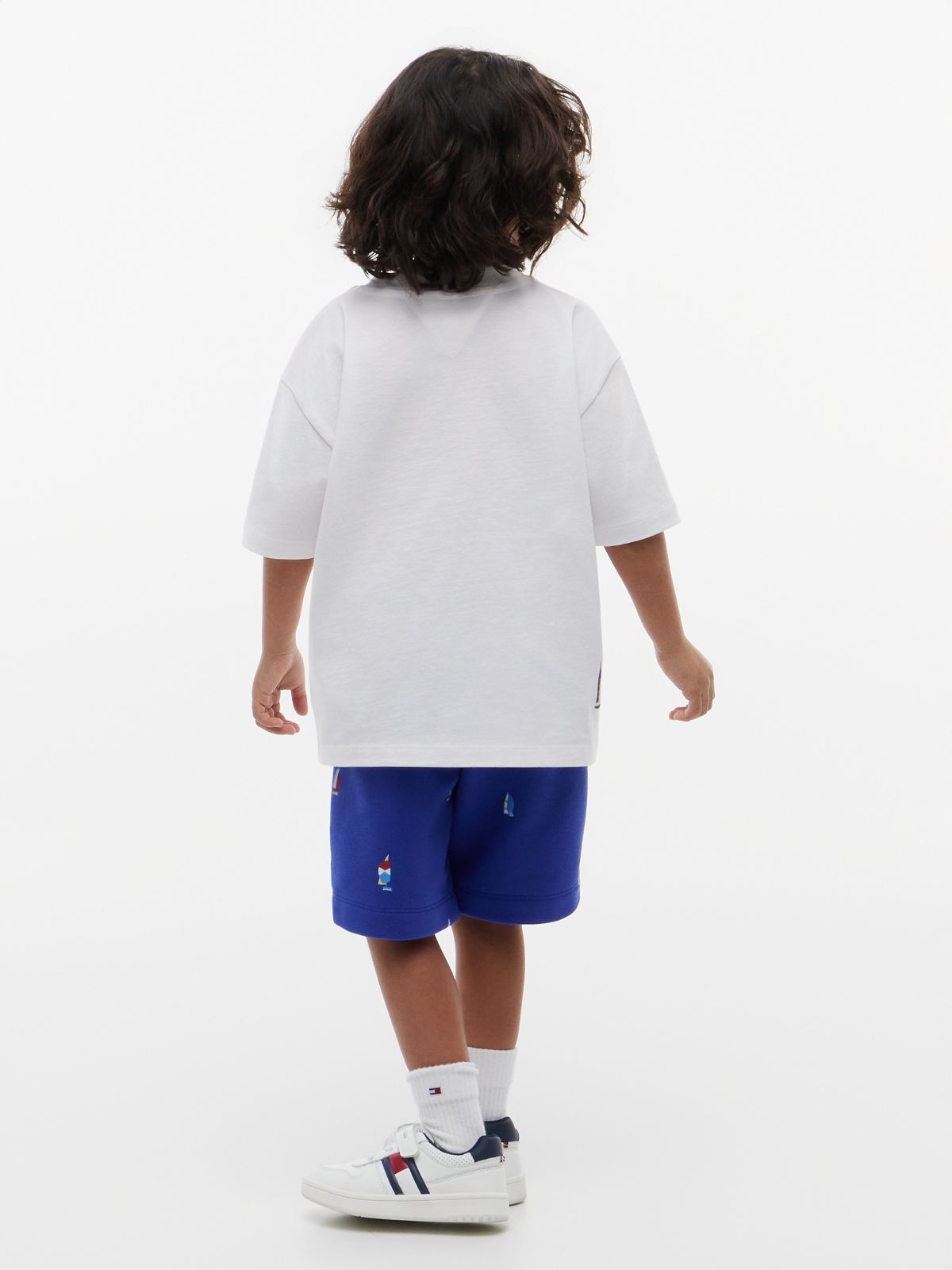 Kids' Nautical Logo T-Shirt & Short Set — White