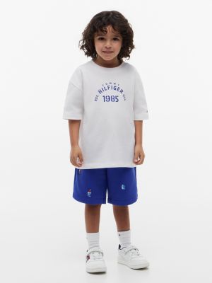 Kids' Nautical Logo T-Shirt & Short Set, White