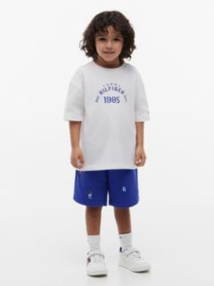 Kids' Nautical Logo T-Shirt & Short Set — White 1