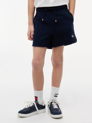 Kids' Tonal Flag Logo Sweatshort, Dark Night Navy