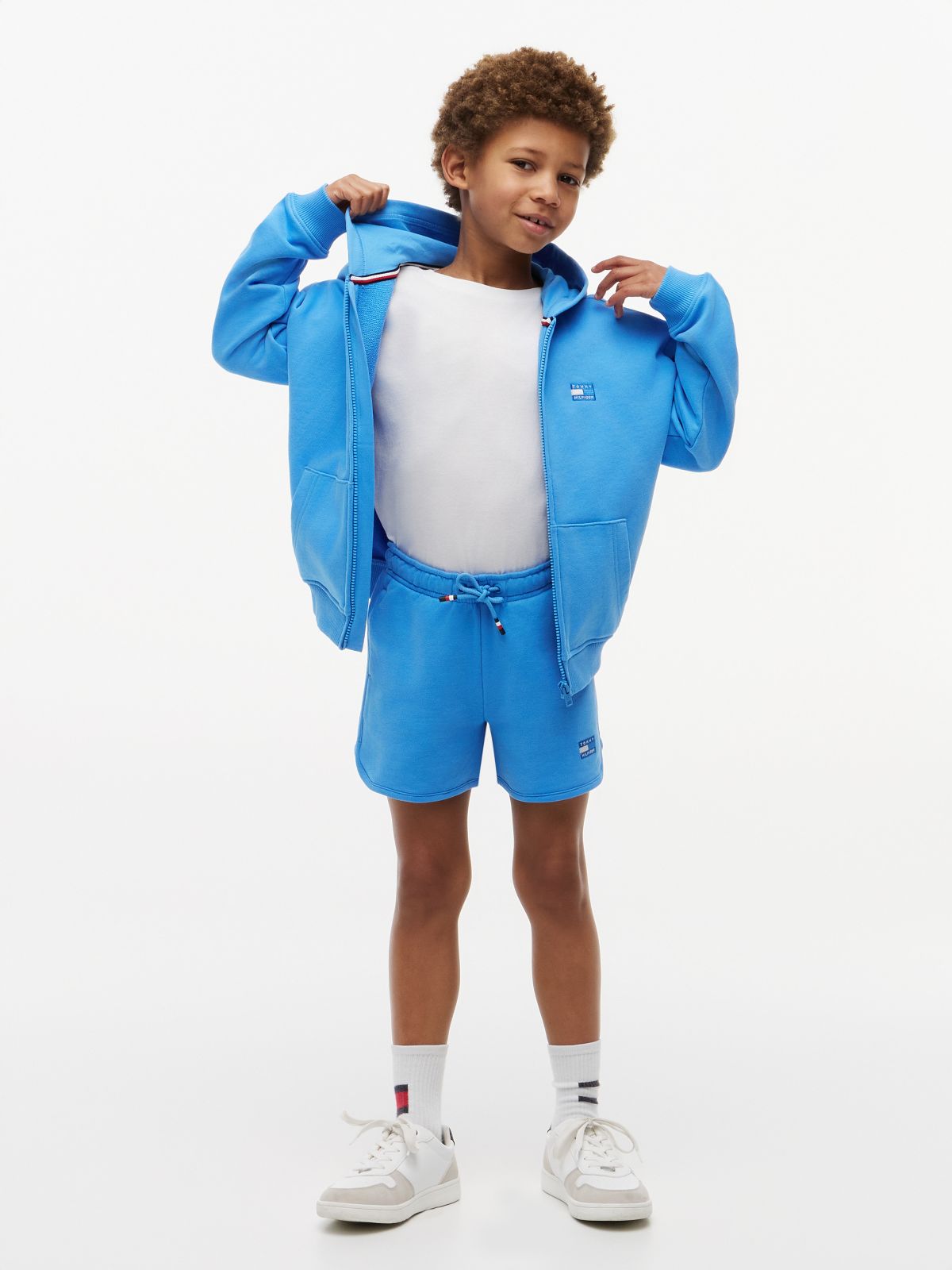 Kids' Tonal Flag Logo Sweatshort — Copenhagen Blue