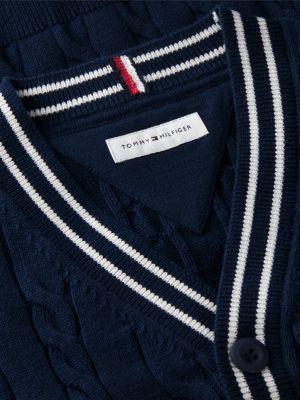 Детские кардиганы Tommy Hilfiger Kids' Tipped Cardigan — фото 6