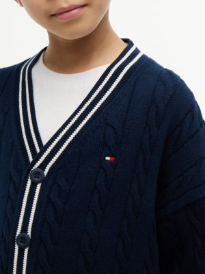 Детские кардиганы Tommy Hilfiger Kids' Tipped Cardigan — фото 3