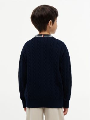 Детские кардиганы Tommy Hilfiger Kids' Tipped Cardigan — фото 4