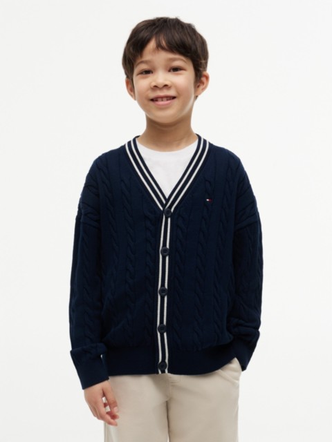 Детские кардиганы Tommy Hilfiger Kids' Tipped Cardigan