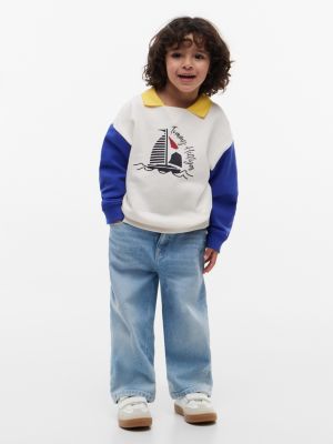 Детские худи Tommy Hilfiger Kids' Sailing Logo Collared Sweatshirt — фото 2