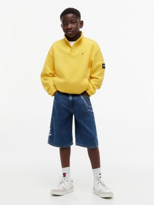 Детские худи Tommy Hilfiger Kids' High-Neck Script Logo Sweatshirt — фото 2